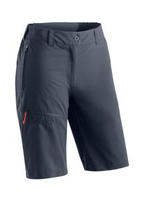Outdoorhose Maier Sports "Lulaka Bermuda Loop", Damen, Gr. 44, Normalgr&ouml;&szlig;en, blau (graublau), 100% Polyester, Hosen Outdoorhose, Damen Shorts, kurze Wanderhose, Outdoor-Hose, 3 Taschen, Regular Fit