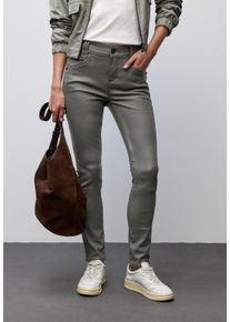 Stoffhose Street One "Style York", Damen, Gr. 46, L&auml;nge 30, balsam gr&uuml;n, Web, Obermaterial: 79% Viskose, 18% Nylon, 3% Elasthan, unifarben, regular fit lang, Hosen Stoffhose, mit Taschen