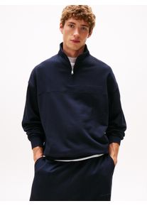 Sweatshirt "HALF ZIP", Herren, Gr. XXL (56), blau (desert sky), Sweatware, Obermaterial: 60% Baumwolle, 40% Modal, Tommy Hilfiger Underwear, unifarben, normal, hoch geschlossener Ausschnitt, angesetztes B&uuml;ndchen, Sweatshirts Sweatshirt, Troyer, Baumwollmix