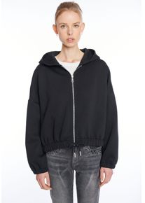 Haily's Kapuzensweatjacke HAILY&rsquo;S "LS P HJ Li44lly", Damen, Gr. XL, schwarz, Sweatware, Obermaterial: 60% Polyester, 35% Viskose, 5% Elasthan, unifarben, normal, Rundhals, Sweatjacken Kapuzensweatjacke