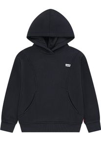 Kapuzensweatshirt LEVI'S KIDS "LVG BATWING PATCH HOODIE", M&auml;dchen, Gr. 3 (98), schwarz (jet schwarz), Sweatware, Obermaterial: 60% Baumwolle, 40% Polyester, unifarben, B&uuml;ndchen mit Daumenl&ouml;chern, Sweatshirts Kapuzensweatshirt, mit Daumenloch