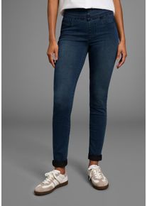Jeansjeggings Arizona, Damen, Gr. 46, N-Gr, dunkelblau us, Denim/Jeans, Obermaterial: 63% Baumwolle, 32% Polyester, 5% Elasthan, Basic, skinny fit normal, Jeans Jeansjeggings, skinny, Topseller