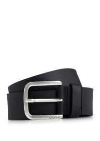 Lederg&uuml;rtel BOSS "Janni Sz40", Herren, Gr. 95, schwarz (schwarz 001), Leder, unifarben, G&uuml;rtel Lederg&uuml;rtel, mit Pr&auml;gung auf der Schlie&szlig;e, Topseller