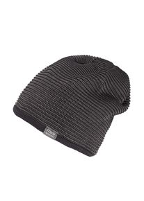 Beanie MaxiMo, Kinder, Gr. 51/53, midnight, holzkohle, Strick, Baumwolle, mehrfarbig, M&uuml;tzen Beanie, gef&uuml;ttert, w&auml;rmend