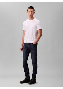 Slim-fit-Jeans Calvin Klein Jeans "SLIM TAPER JEANS", Herren, Gr. 30, L&auml;nge 32, oil slick, Denim/Jeans, Obermaterial: 98% Baumwolle, 2% Elasthan, unifarben, slim fit lang, Jeans Slim-fit-Jeans, Slim fit
