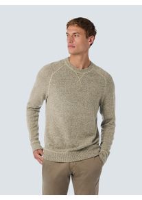 Strickpullover NO EXCESS, Herren, Gr. XL, beige (cement), Strick, Obermaterial: 41% Polyacryl, 31% Baumwolle, 17% Nylon, 8% Wolle, 3% sonstige Fasern, meliert, unifarben, gerade h&uuml;ftbedeckend, Rundhals, Strickb&uuml;ndchen, Pullover Strickpullover, in melierter Optik