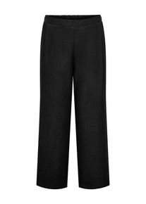 Schlupfhose Only CARMAKOMA "CARBAY STRAIGHT PANTS WVN BF", Damen, Gr. 46, L&auml;nge 32, schwarz, Web, Obermaterial: 100% Polyester, unifarben, Hosen Schlupfhose, Sommerhose
