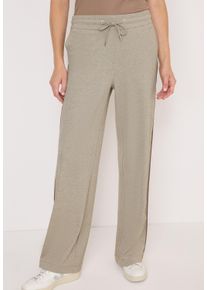 Jogginghose Cecil "Style Neele", Damen, Gr. XXL (46), L&auml;nge 30, toffee cream melange, Web, Obermaterial: 53% Polyester, 37% Viskose, 10% Elasthan. Futter: 100% Polyester, meliert, loose fit kn&ouml;chellang, Hosen Jogginghose, mit Gallonstreifen