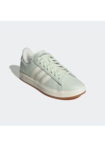 Sneaker adidas Sportswear "GRAND COURT 2.0", Damen, Gr. 38, wei&szlig; (linen gr&uuml;n, sanftes wei&szlig;, silber metallic), Synthetik, Textil, Schuhe Sneaker, Design auf den Spuren des adidas Superstar