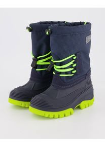 Winterboots CMP "KIDS AHTO WP SNOW BOOTS", M&auml;dchen, Gr. 30, blau (navy, lime), Synthetik, Textil, Schuhe Winterboots, Winterschuhe, Winterstiefel, Snowboots, wasserdicht
