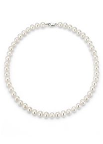 Perlenkette Firetti "Schmuck Geschenk Halsschmuck Halskette Perle" Gr. 4, bunt (silberfarben, wei&szlig;), Halsketten, Damen, 4, Perlen Silber 925 (Sterlingsilber), L: 42, Perlen, Silber 925 (Sterlingsilber), Perlenkette, Made in Germany - mit S&uuml;&szlig;wasserzuchtperle