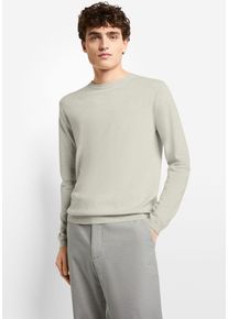 Rundhalspullover Cinque "CIWALLES", Herren, Gr. XL, beige (hellbeige), Strick, Obermaterial: 50% Baumwolle, 50% Lyocell, unifarben, slim fit, Rundhals, B&uuml;ndchen, Pullover Rundhalspullover, mit Logopr&auml;gung