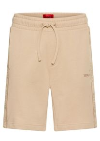 Sweatshorts HUGO UNDERWEAR "LIAM Short pa", Herren, Gr. XL, N-Gr, beige (hellbeige), Sweatware, Obermaterial: 100% Baumwolle, unifarben, regular fit, Hosen Sweatshorts, mit seitlichen Eins&auml;tzen
