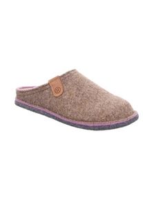 Pantoffel Rohde "LUCCA", Damen, Gr. 36, braun (hellbraun, meliert), Filz, Schuhe Pantoffel, Clog, Hausschuh, Homeslipper in melierter Optik