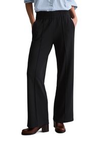 Marc O'Polo Jerseyhose MARC O'POLO DENIM, Damen, Gr. XL, N-Gr, schwarz, Jersey, Obermaterial: 49% Polyester, 46% Modal, 5% Elasthan, regular fit normal, Hosen Jerseyhose, regular fit aus flie&szlig;endem Modal-Mix, elastischer Bund