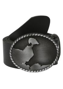 Koppelg&uuml;rtel RETTUNGSRING G&Uuml;RTEL, Damen, Gr. 85, schwarz, Leder, unifarben, G&uuml;rtel Koppelg&uuml;rtel