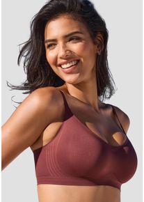 Bralette-BH Nuance, Damen, Gr. XL (44), N-Gr, zartbitter, Microtouch, Obermaterial: 82% Polyamid, 18% Elasthan, Basic, BHs Bralette-BH, SEAMLESS ohne B&uuml;gel, mit herausnehmbarem Push-up-Kissen, Basic Dessous, Topseller