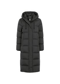 Fuchs & Schmitt Steppmantel FUCHS SCHMITT "Steppmantel", Damen, Gr. 36, schwarz, Web, Obermaterial: 100% Polyester, unifarben, regular fit lang, Rundhals, eingesetzt gerader Abschluss, M&auml;ntel Steppmantel, mit Kapuze