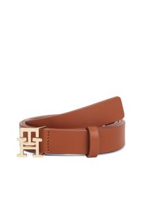 Lederg&uuml;rtel Tommy Hilfiger "TH MODERN 2.5 cm breit", Damen, Gr. 75, winter cognac, Rindsleder, G&uuml;rtel Lederg&uuml;rtel, Gr&ouml;&szlig;enverstelbar