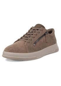 Sneaker Ecco "Move W", Damen, Gr. 39, taupe, Veloursleder, Basic, Schuhe Sneaker, Freizeitschuh, Schn&uuml;rschuh, Halbschuh mit seitlichem Rei&szlig;verschluss