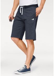 Sweatshorts OCEAN SPORTSWEAR "Athleisure Sweat Shorts - Relax Fit", Herren, Gr. XXL (60/62), N-Gr, blau (jeansblau), Sweatware, Obermaterial: 60% Baumwolle, 40% Polyester, bequem kurz, Hosen Sweatshorts, Elastischer Hosenbund mit Kordelzug