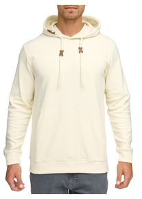 Kapuzensweatshirt INDICODE "INSalupe Hoodie", Herren, Gr. L, wei&szlig; aspargus, Sweatware, Obermaterial: 100% Baumwolle, unifarben, regular fit h&uuml;ftlang, Rundhals, Sweatshirts Kapuzensweatshirt