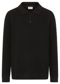 JOOP! Strickpullover JOOP JEANS "Odino", Herren, Gr. S, schwarz, Strick, Obermaterial: 100% Baumwolle, clean, unifarben, regular fit normal, Rundhals, eingesetzt Rippb&uuml;ndchen, Pullover Strickpullover, mit Kragen