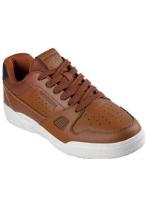Sneaker Skechers "Harry Kane - Off Pitch Collection: Koopa - Harry Kane Court", Herren, Gr. 44, braun, Leder, Schuhe Sneaker, Retro Sneaker signiert vom weltbekannten Fu&szlig;ballstar Harry Kane
