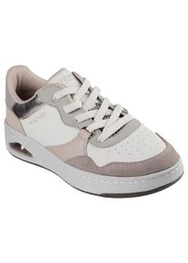 Sneaker Skechers "UNO CTL", Damen, Gr. 38, bunt (taupe, multi), Lederimitat, Veloursleder, Schuhe Sneaker, Retro Sneaker, Schn&uuml;rschuh mit Materialmix