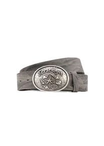 Lederg&uuml;rtel RETTUNGSRING G&Uuml;RTEL, Damen, Gr. 85, grau, B&uuml;ffelleder, G&uuml;rtel Lederg&uuml;rtel