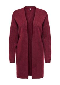 Strickjacke Only "ONLTALIO LS OPEN CARDIGAN BF KNT", Herren, Gr. M, cabernet detail:melange, Strick, Obermaterial: 75% Polyacryl, 22% Polyester, 3% Elasthan, meliert, regular fit, V-Ausschnitt, Strickjacken Strickjacke