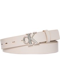 Lederg&uuml;rtel Calvin Klein Jeans "Monogram Plaque Buckle 25MM", Damen, Gr. 100, chateau, Rindsleder, unifarben, G&uuml;rtel Lederg&uuml;rtel