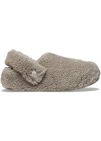 Clog Crocs "Classic Cozzzy Slipper", Damen, Gr. 42, mushroom, Croslite&trade;, Textil, Schuhe Clog, Hausschuh, mit kleiner Plateausohle