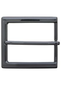 G&uuml;rtelschnalle RETTUNGSRING G&Uuml;RTEL, Damen, schwarz, Obermaterial: 100% Metall, unifarben, G&uuml;rtel G&uuml;rtelschnalle, Wechselschnalle &raquo;Halb Eckig Schwarz&laquo;