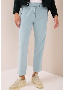 Cordhose Cecil "Style Tracey", Damen, Gr. XXL (46), L&auml;nge 28, blau (light mint blau), Web, Obermaterial: 98% Baumwolle, 2% Elasthan. Futter: 100% Baumwolle, unifarben, regular fit kn&ouml;chelfrei, Hosen Cordhose, mit Tunnelzug