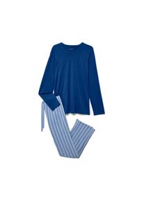 Tchibo - Pyjama - Herren - Gr. S - dunkelblau/gestreift