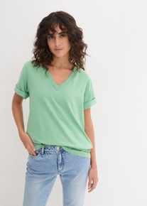 bonprix Longshirt (5er-Pack), rosa, Gr.48/50 (XL), Bequemes weites Long-Shirt, nicht meliert: 100% Baumwolle