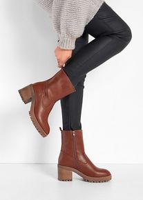 bonprix Boot, braun, Gr.37, Zeitloser Boot mit reizenden Details