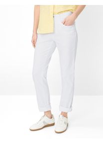 Brax Damen Five-Pocket-Hose Style CAROLA WHITE, denim wei&szlig;, Gr. 36