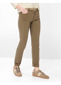 Brax Damen Five-Pocket-Hose Style MARY LIGHT MOCHA, braun, Gr. 46K