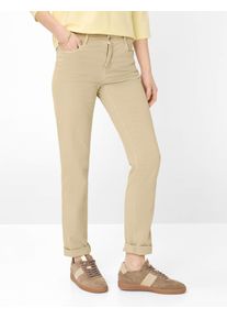 Brax Damen Five-Pocket-Hose Style MARY SANDSHELL, Beige, Gr. 36