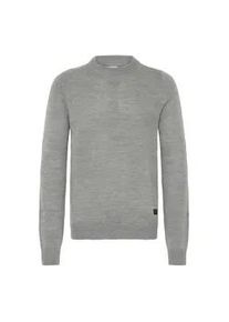 !Solid Strickfleece-Pullover SOLID "Strickpullover SDBABAK", Herren, Gr. 3XL, grau (gray melange), Obermaterial: 100% Polyacryl PAN., Pullover