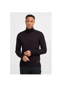 Rollkragenpullover Blend "BHWedat", Herren, Gr. XL, schwarz, Feinstrick, 78% Viskose, 22% Polyester, unifarben, Basic, regular fit normal, hoch geschlossener Ausschnitt, eingesetzt, Pullover Rollkragenpullover, Stilvoller Strickpullover mit Rollkragen