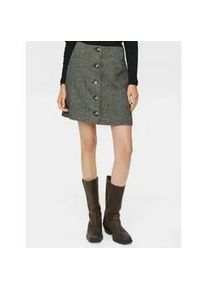 N&uuml;mph Midirock N&Uuml;MPH "N&uuml;mph Skirt NUAVEY", Damen, Gr. 42, caviar, Obermaterial: 100% Polyester, R&ouml;cke