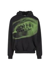 Kapuzenpullover Karl Kani "Karl Kani Karl Kani Retro Kani Grillz OS Hoodie", Herren, Gr. S, schwarz, gr&uuml;n, 65% Baumwolle (Bio), 35% Polyester (Recycelt), mehrfarbig, oversize, ohne Ausschnitt, Pullover Kapuzenpullover