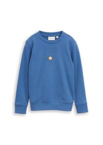 Sweatshirt Tom Tailor, Jungen, Gr. 104/110, federal blau, Sweatware, Obermaterial: 70% Baumwolle, 30% Polyester, bedruckt, regular fit normal, Rundhals, Rippb&uuml;ndchen, Sweatshirts Sweatshirt, mit Print