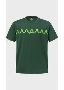 Sch&ouml;ffel Funktionsshirt SCH&Ouml;FFEL "T Shirt Style Elmori MEN", Herren, Gr. 46, 6995, gr&uuml;n, Oberstoff: 60% Baumwolle, 40% Polyester, Rundhals, Shirts Funktionsshirt