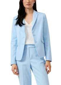 Jackenblazer s.Oliver BLACK LABEL, Damen, Gr. 48, light blau, Web, Obermaterial: 50% Polyester, 47% Baumwolle, 3% Elasthan, unifarben, slim fit normal, gerader Abschluss, Blazer Jackenblazer, mit Taschen