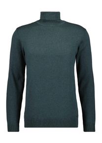 Rundhalspullover Ragman, Herren, Gr. 48, gr&uuml;n (dunkelgr&uuml;n, 357), Strick, 95% Baumwolle 5% Cashmere, hoch geschlossener Ausschnitt, Pullover Rundhalspullover