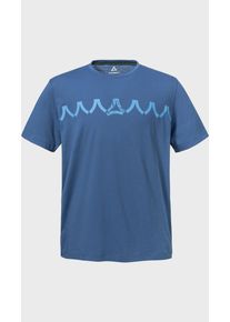 Sch&ouml;ffel Funktionsshirt SCH&Ouml;FFEL "T Shirt Style Elmori MEN", Herren, Gr. 46, 8405, blau, Oberstoff: 60% Baumwolle, 40% Polyester, Rundhals, Shirts Funktionsshirt